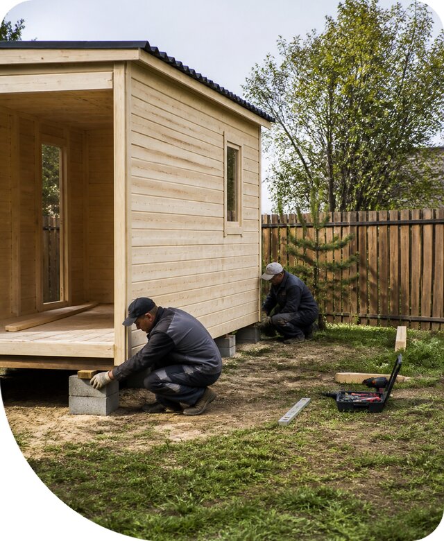 Изготовление и монтаж бытовки для дачи под ключ в Михайловке